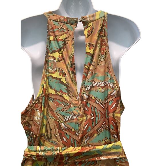 UNBRANDED RETRO/BOHO HALTER STYLE WIDE LEG JUMPSUIT 3X NWOT - Picture 8 of 10